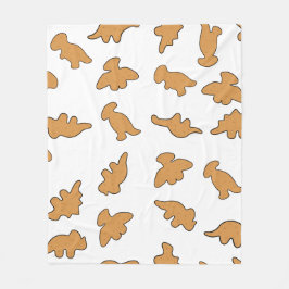 Dino Nuggets Pattern Fleece Deken
