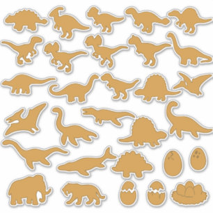 Dino nuggets verslaafde set van 30 sticker