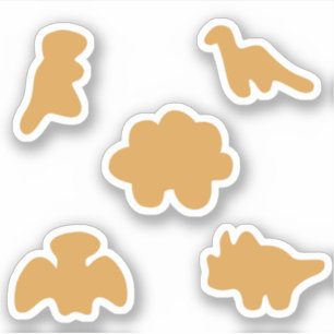 Dino nuggets verslaafde sticker