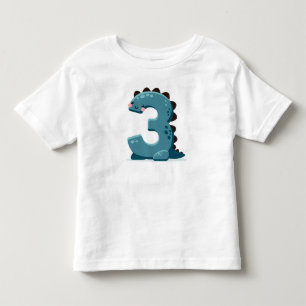 Dino-nummer Tree Kinder Shirts