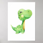 Dino Nursery Poster Dinosaur Kinder Room Decor (Voorkant)