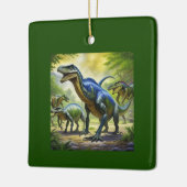 Dino Oerwoud Adventure Keramisch Ornament (Links)