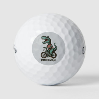 Dino onderweg golfballen
