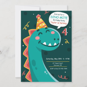 Dino Party Birthday Kaart