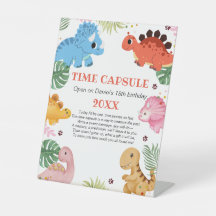 Dino Party Dinosaurus Verjaardagsfeesttijd Capsule