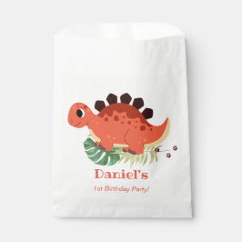 Dino Party Schattige Dinosaurus Verjaardagsfeest Bedankzakje