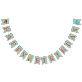 Dino Party Schattige Dinosaurus Verjaardagsfeest Vlaggetjes