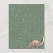 Dino Party stomp chomp roar baby shower bingo game (Achterkant)