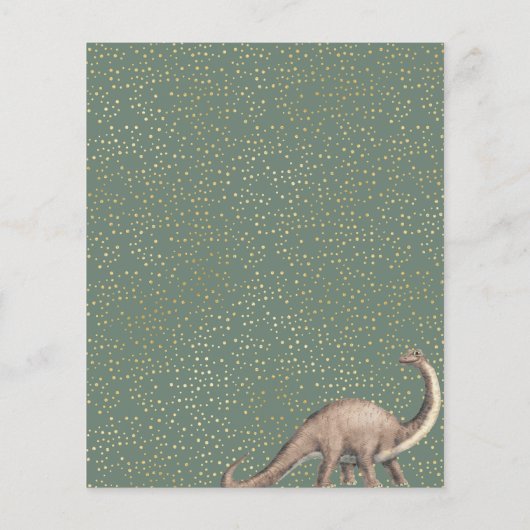 Dino Party stomp chomp roar baby shower bingo game (Achterkant)