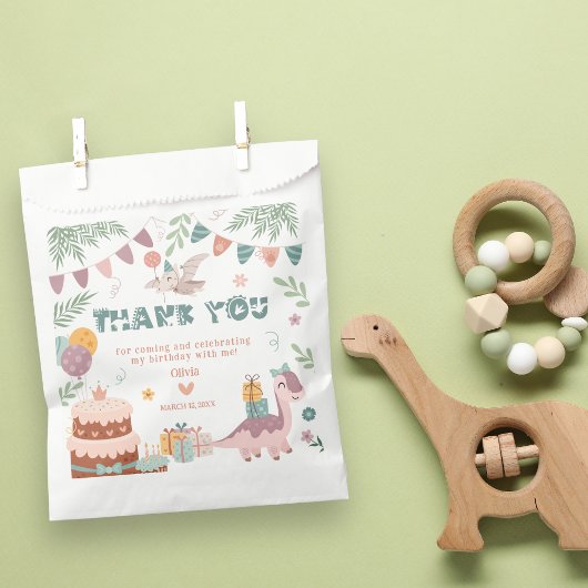 Dino Party Treat Favoriser les sacs
