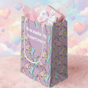 Dino Pastel Roze & Blauw Klein Cadeauzakje