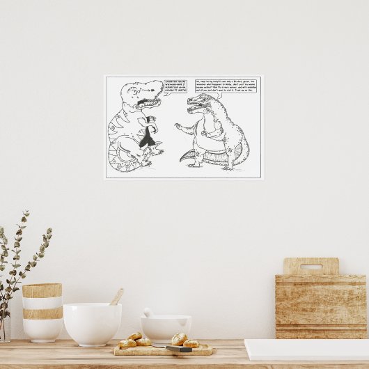 Dino-Poster #2: Flu Shot Poster (Keuken)