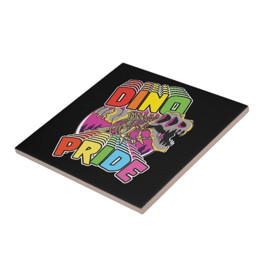Dino Pride logo Tegeltje (Zijkant)