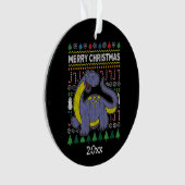 Dino Purple Ugly Christmas Sweat Wildlife Series (devant)