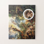 Dino Puzzle Customizable T-Rex Birthday (Vertical)