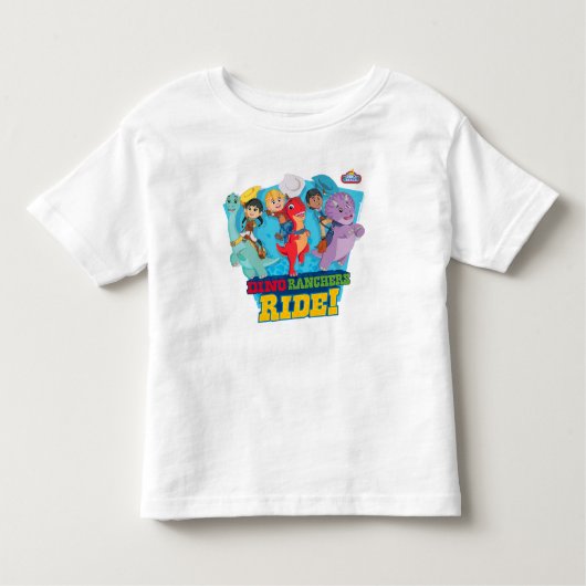 Dino Ranch | De ranchers rijden! Kinder Shirts (Voorkant)