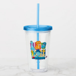 Dino Ranch Leuke en kleurrijke dinosaurus Acryl Drinkbeker