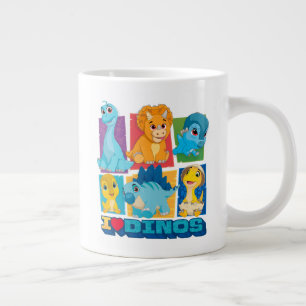 Dino Ranch   Leuke en kleurrijke dinosaurus gigant Extra Grote Beker