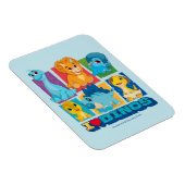 Dino Ranch | Leuke en kleurrijke dinosaurus Magneet (Rechterzijde)