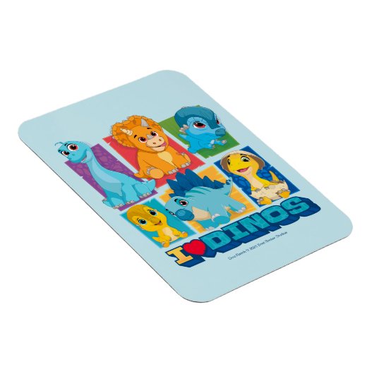 Dino Ranch | Leuke en kleurrijke dinosaurus Magneet (Rechterzijde)