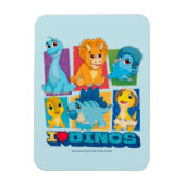 Dino Ranch | Leuke en kleurrijke dinosaurus Magneet (Verticaal)