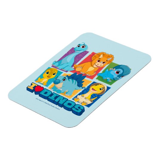 Dino Ranch | Leuke en kleurrijke dinosaurus Magneet (Linkerzijde)