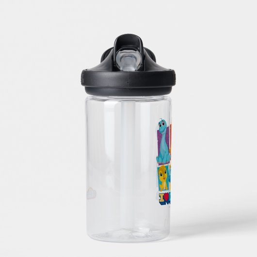 Dino Ranch | Leuke en kleurrijke dinosaurus Waterfles (Voorkant)