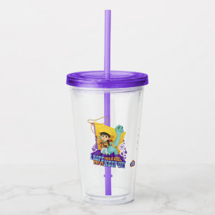 Dino Ranch Min en Clover Acryl Drinkbeker