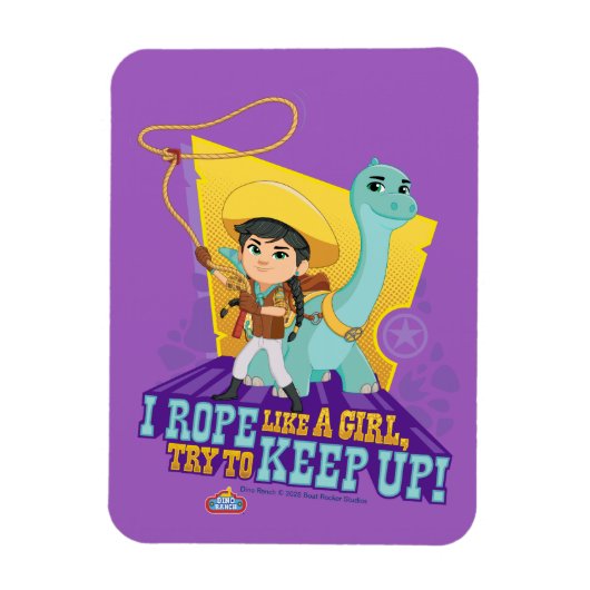 Dino Ranch | Min en Clover Magneet (Verticaal)