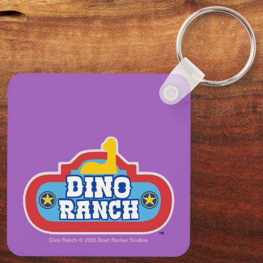 Dino Ranch | Min en Clover Sleutelhanger (Achterkant)