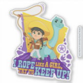 Dino Ranch | Min en Clover Sticker (Voorkant)