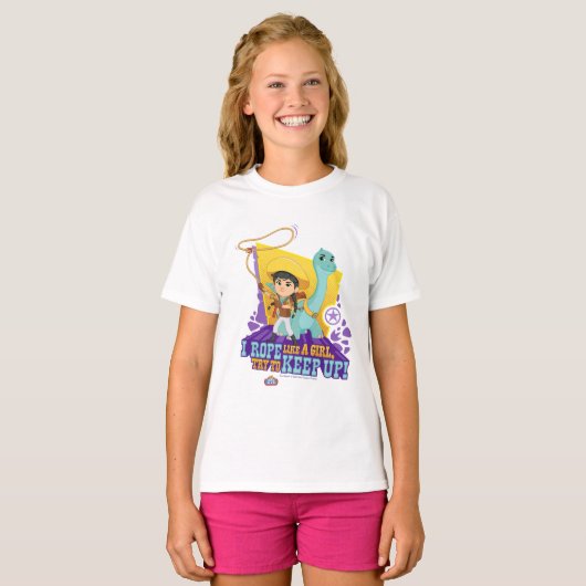 Dino Ranch | Min en Clover T-shirt (Voorkant volledig)