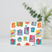 Dino Ranch Pattern Briefkaart (Staand voorkant)