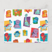 Dino Ranch Pattern Briefkaart (Voorkant)