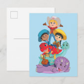 Dino Ranch Vrienden Briefkaart (Voorkant / Achterkant)