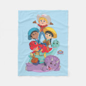 Dino Ranch Vrienden Fleece Deken (Voorkant)