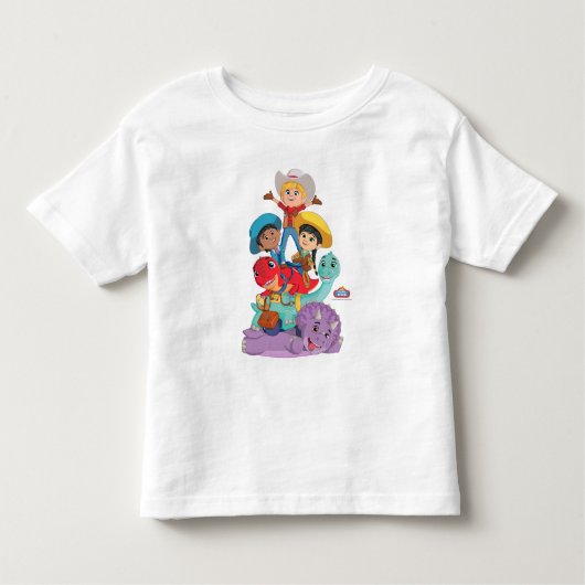 Dino Ranch Vrienden Kinder Shirts (Voorkant)