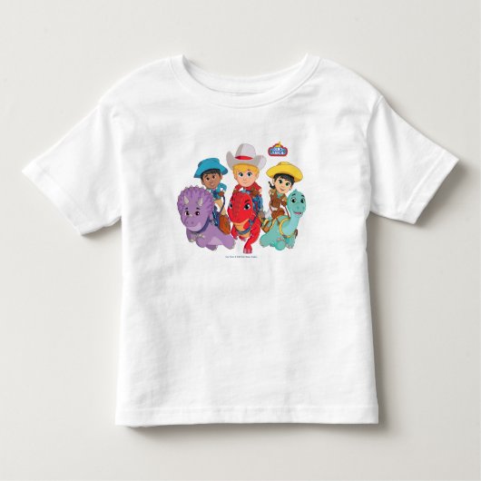 Dino Ranch Vrienden Ontwerp Kinder Shirts (Voorkant)