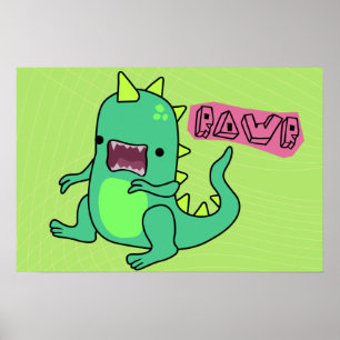 Dino Rawr Poster
