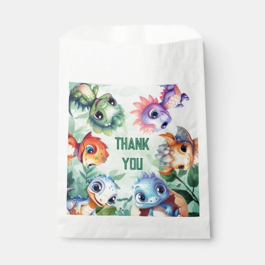 Dino Roar Anniversaire Bash Favoriser les sacs (Devant)