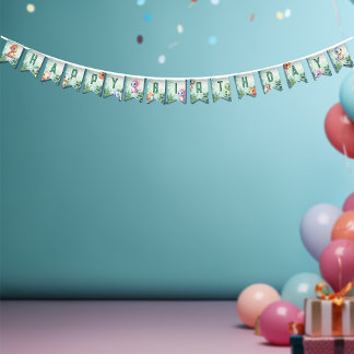 Dino Roar Birthday Bash Vlaggetjes