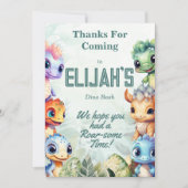 Dino Roar dank je wel Kaart (Voorkant)