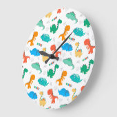 Dino Roar Large Clock Grote Klok (Hoek)