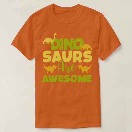 Dino Saurs zijn Geweldige T-shirt (Design voorkant)
