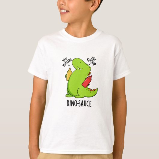 Dino-saus Grappige Dinosaurus Pun T-shirt (Voorkant)