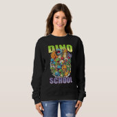 dino school cute graphic trui (Voorkant volledig)