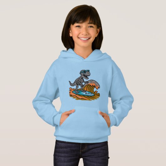Dino Skull Île Graphique T-Shirt (Devant entier)