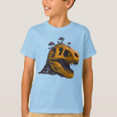 Dino Skull Île Graphique T-Shirt (Devant)