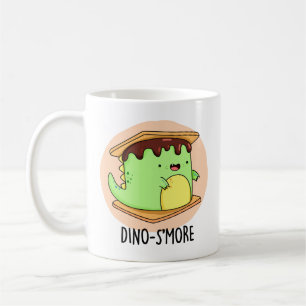 Dino-smore Funny Dinosaur Smore Pun Koffiemok