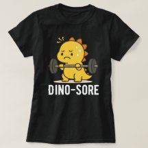 Dino Sore Grappige Gym Workout T-shirt